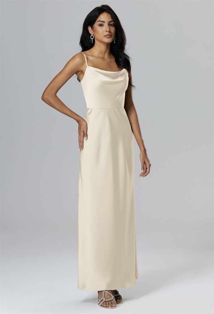 AW Priscilla Satin Charmeuse Bridesmaid Dresses image1