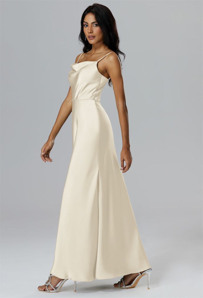 AW Priscilla Satin Charmeuse Bridesmaid Dresses image4