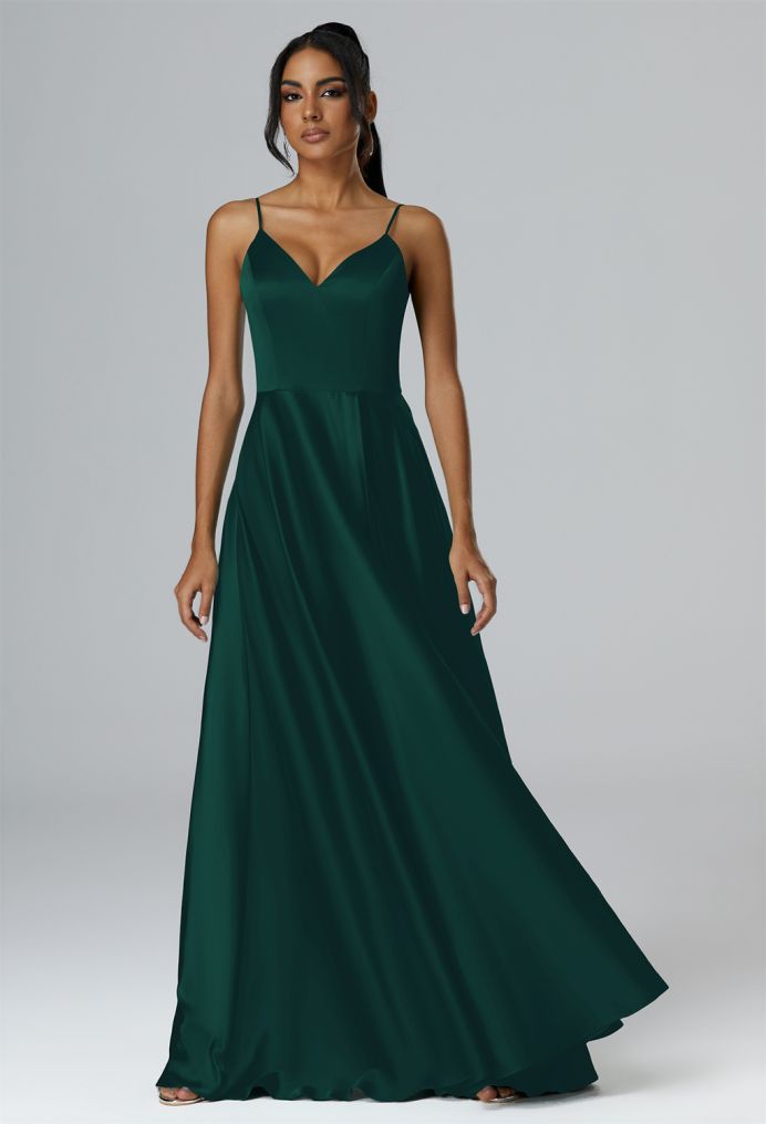 AW Rumbia Satin Charmeuse Bridesmaid Dresses image4