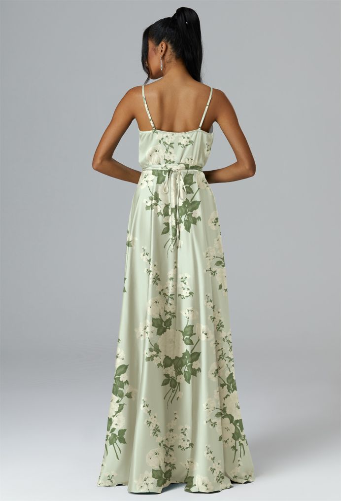 AW Sage Satin Charmeuse Bridesmaid Dresses image2