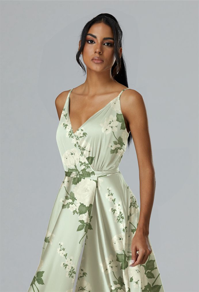 AW Sage Satin Charmeuse Bridesmaid Dresses image3