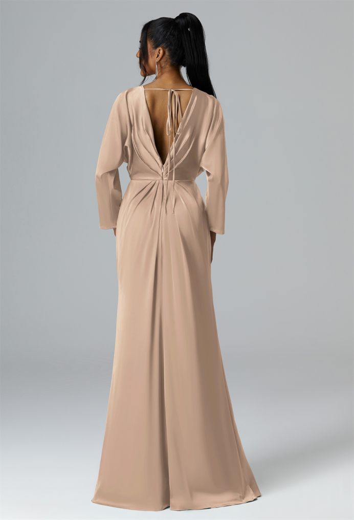 AW Saltigue Satin Charmeuse Bridesmaid Dresses image2