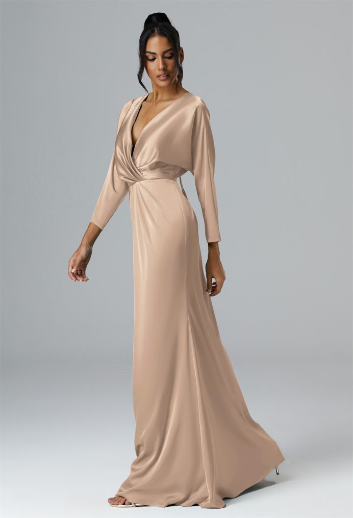 AW Saltigue Satin Charmeuse Bridesmaid Dresses image3