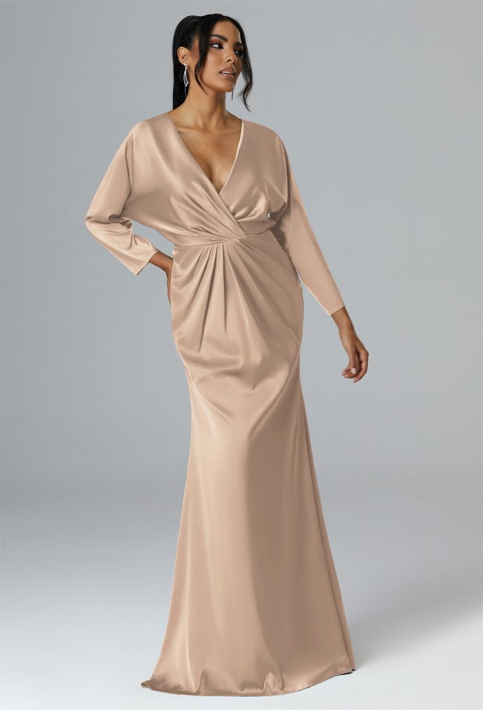 AW Saltigue Satin Charmeuse Bridesmaid Dresses image4