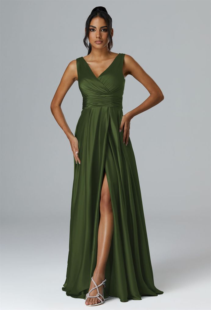 AW Rajmata Satin Charmeuse Bridesmaid Dresses image1
