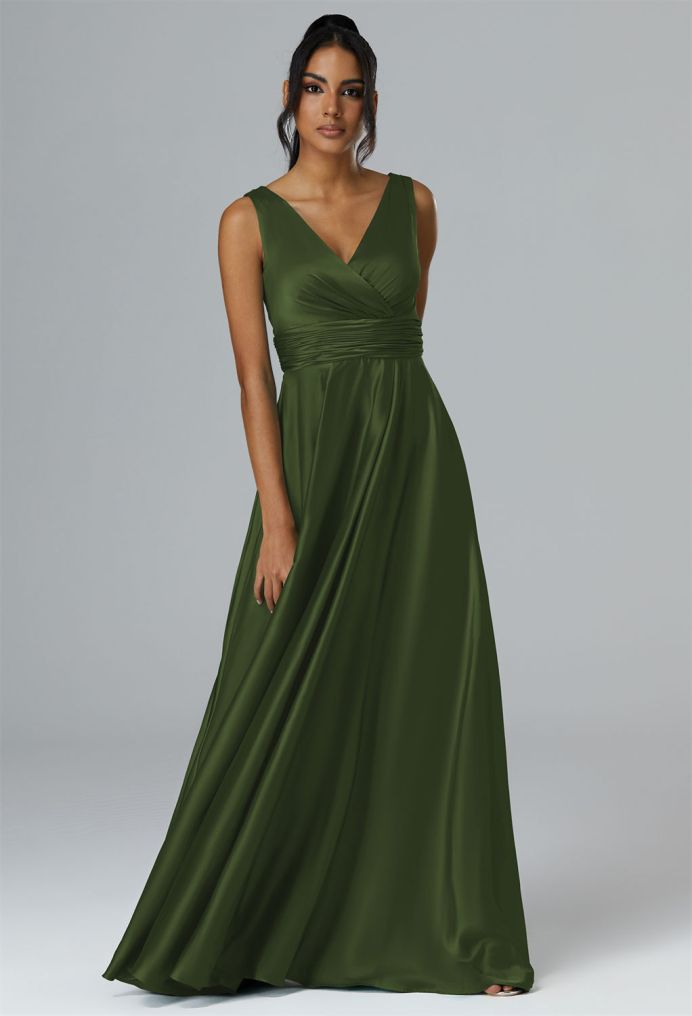 AW Rajmata Satin Charmeuse Bridesmaid Dresses image3