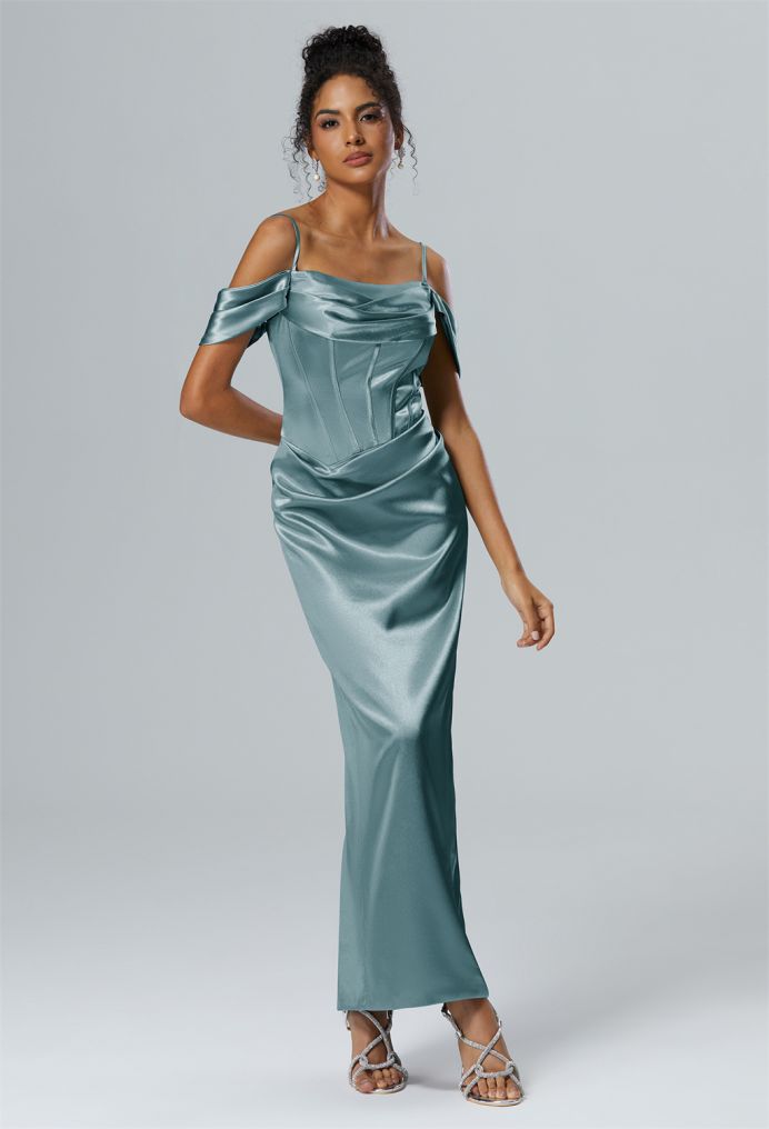 AW Valery Convertible Crystal Satin Bridesmaid Dresses image1