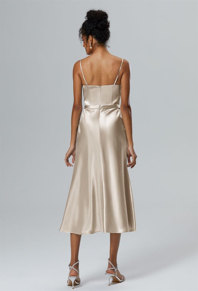 AW Veronica Crystal Satin Bridesmaid Dresses image2