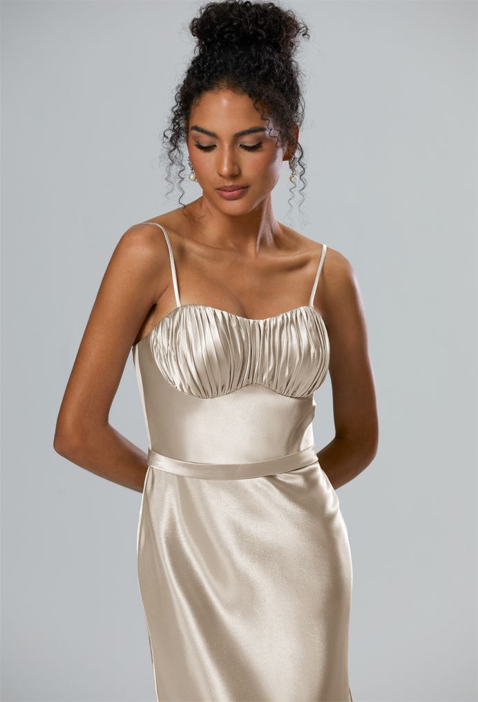 AW Veronica Crystal Satin Bridesmaid Dresses image3