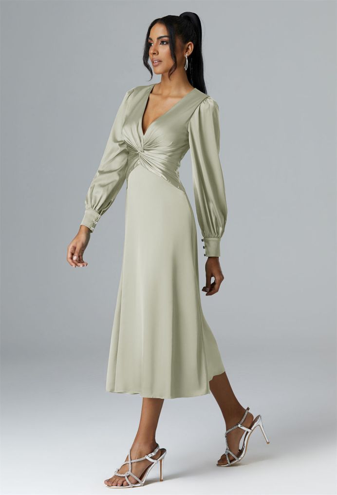 AW Sibylla Satin Charmeuse Bridesmaid Dresses image3