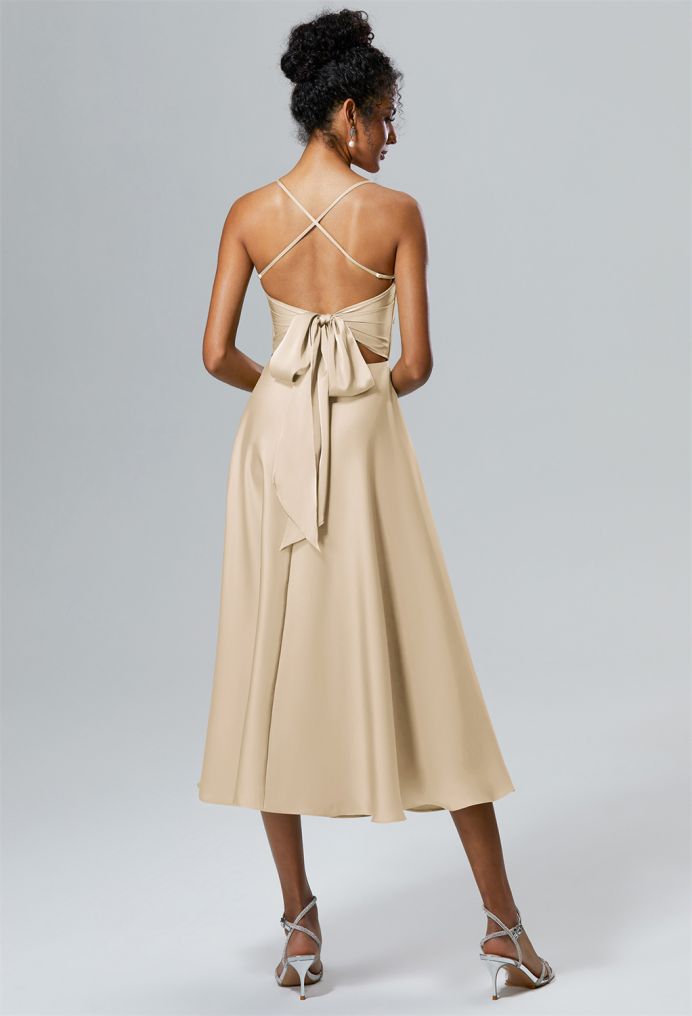 AW Vina Satin Charmeuse Bridesmaid Dresses image2