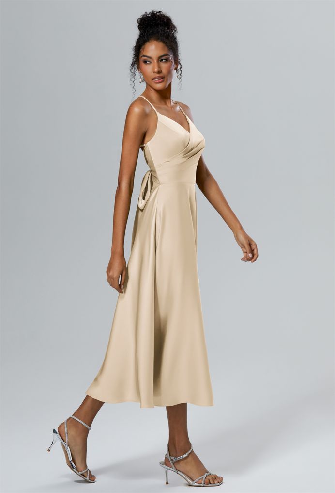 AW Vina Satin Charmeuse Bridesmaid Dresses image4