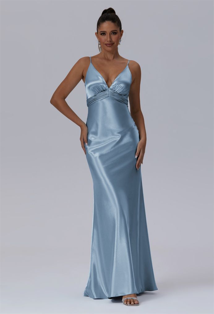 AW Starr Crystal Satin Bridesmaid Dresses image1