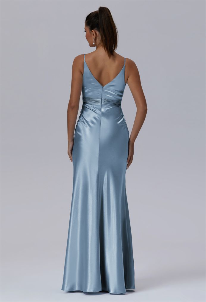 AW Starr Crystal Satin Bridesmaid Dresses image2