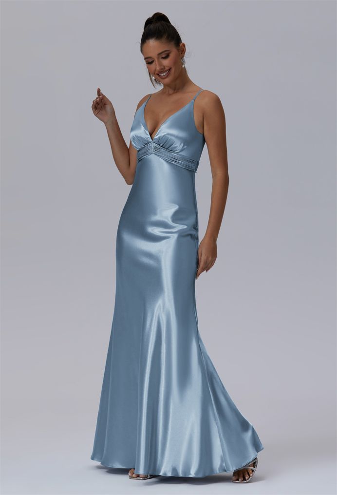 AW Starr Crystal Satin Bridesmaid Dresses image4