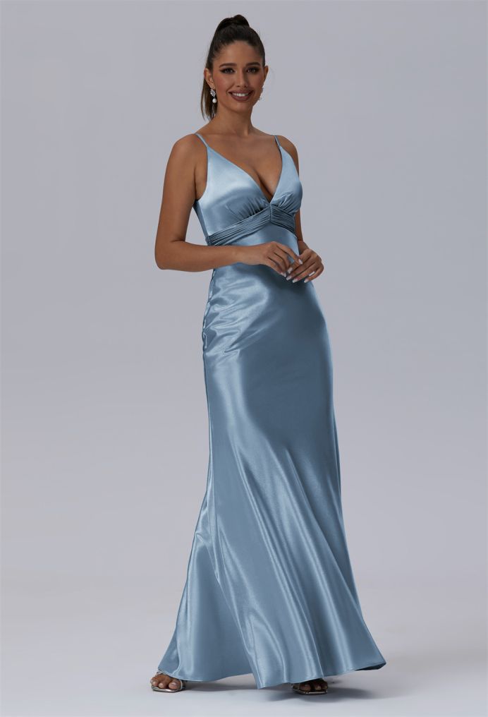 AW Starr Crystal Satin Bridesmaid Dresses image5