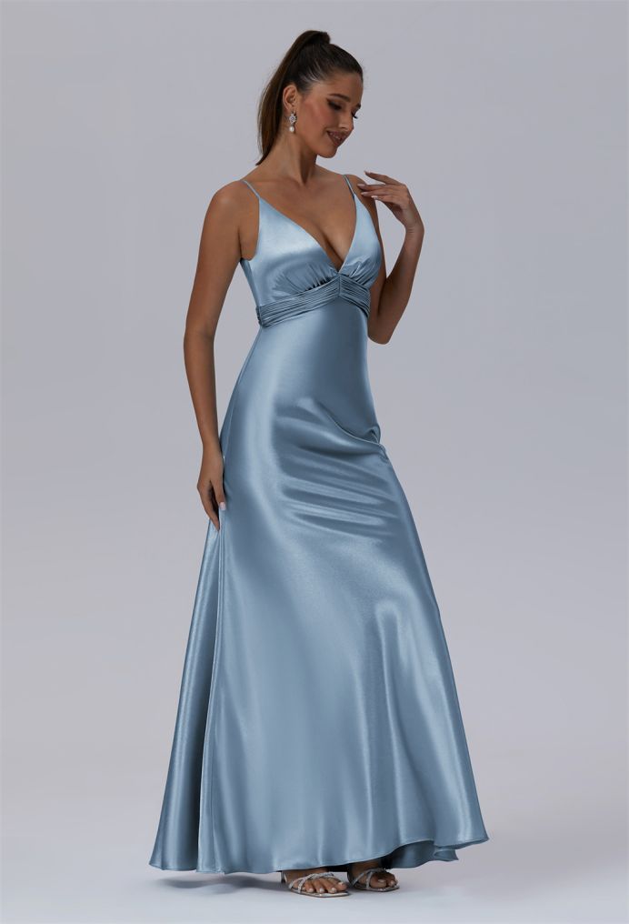 AW Starr Crystal Satin Bridesmaid Dresses image6