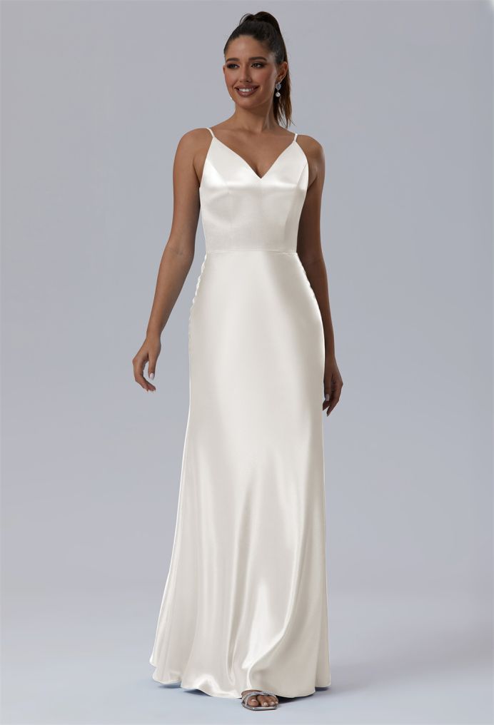 AW Cumulus Crystal Satin Bridesmaid Dresses image1
