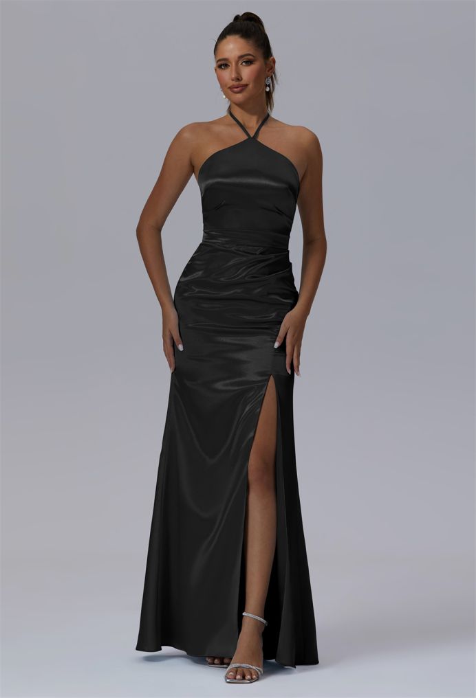 AW Domitille Crystal Satin Bridesmaid Dresses image1