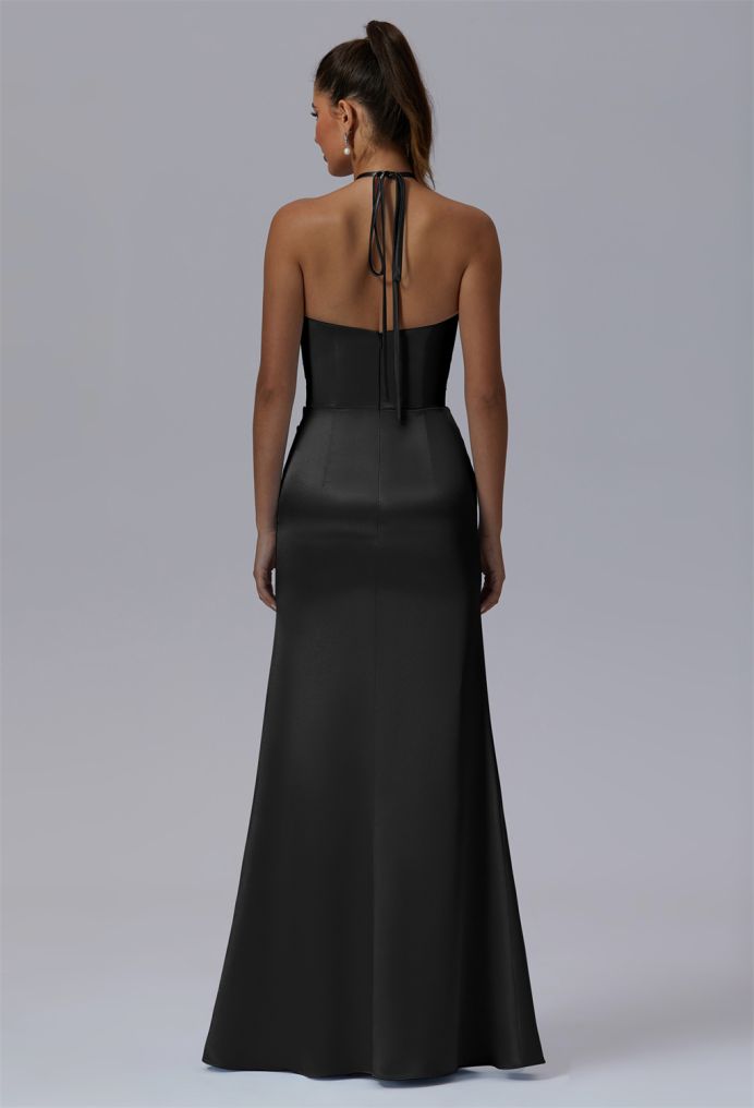 AW Domitille Crystal Satin Bridesmaid Dresses image2