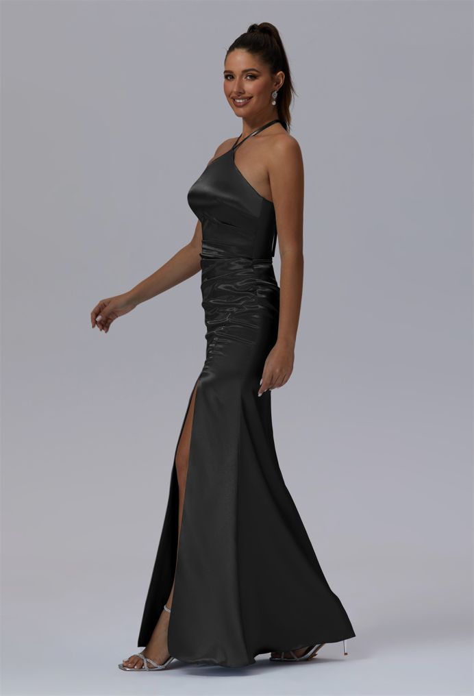 AW Domitille Crystal Satin Bridesmaid Dresses image4