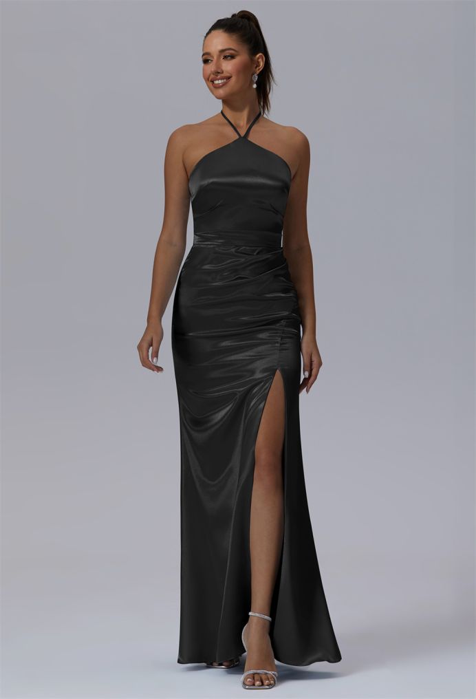 AW Domitille Crystal Satin Bridesmaid Dresses image5