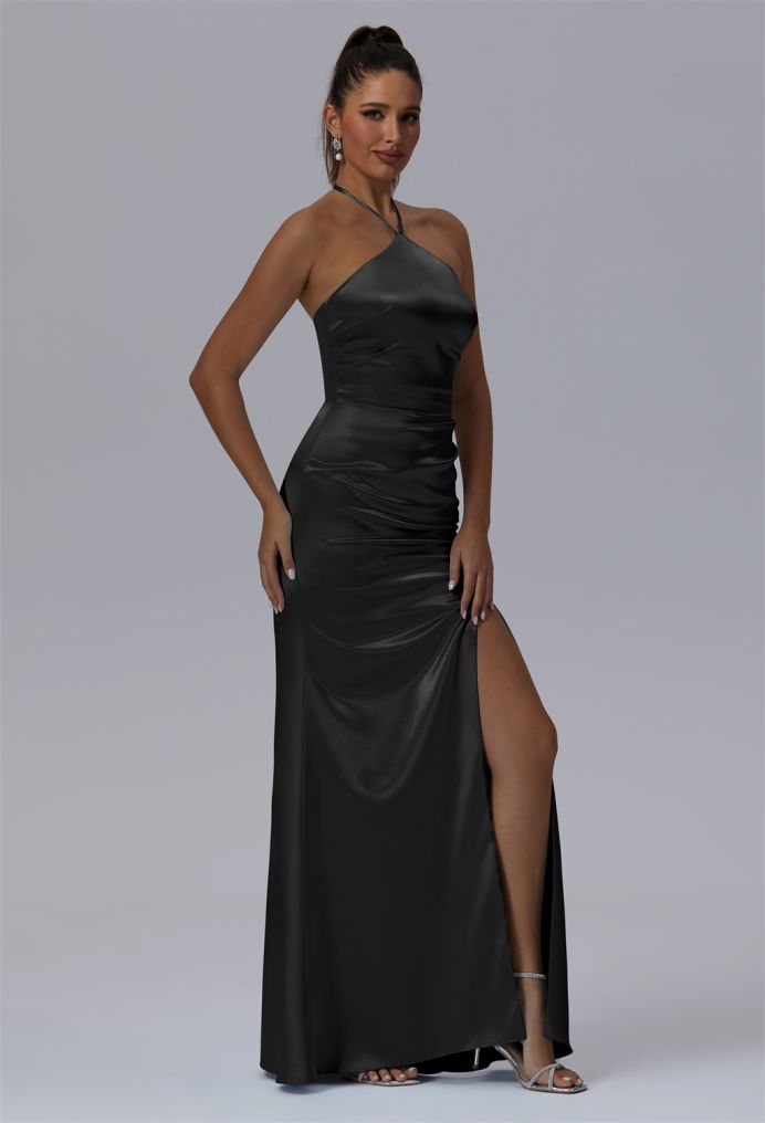 AW Domitille Crystal Satin Bridesmaid Dresses image6