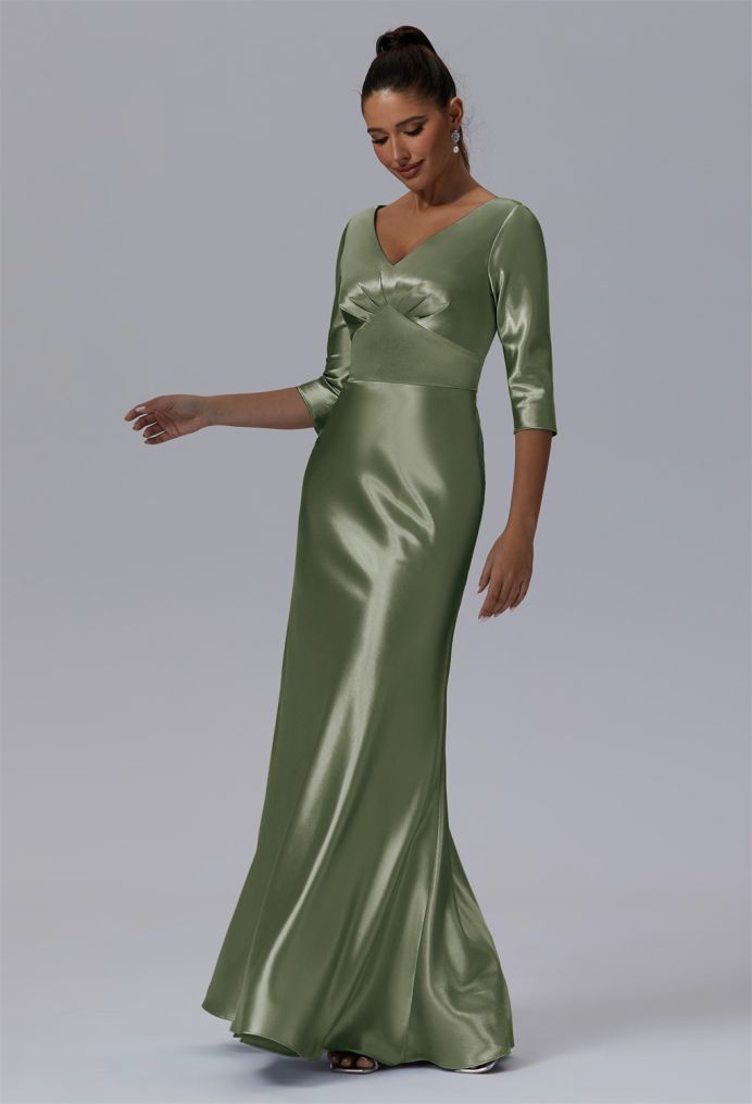 AW Emmalina Crystal Satin Bridesmaid Dresses image1