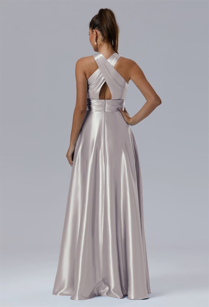 AW Kimberley Crystal Satin Bridesmaid Dresses image2