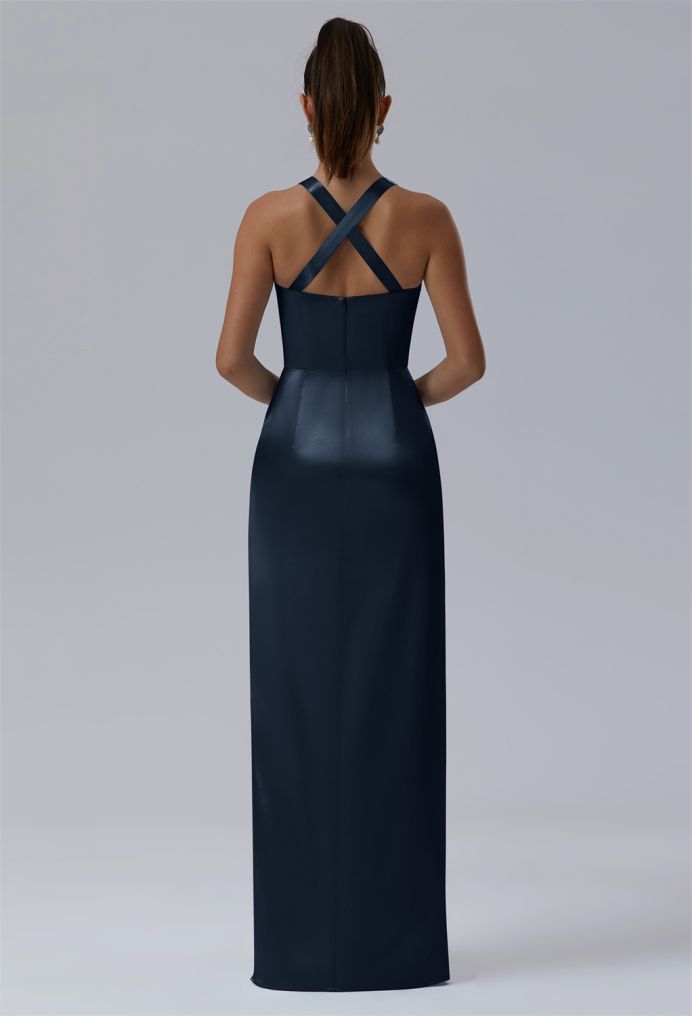 AW Maribella Crystal Satin Bridesmaid Dresses image2