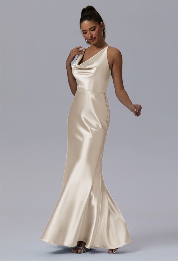 AW Maybelle Crystal Satin Bridesmaid Dresses image4