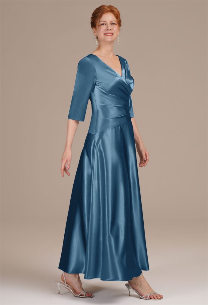 AW Psaltery Crystal Satin Mother of the Bride Dresses image4
