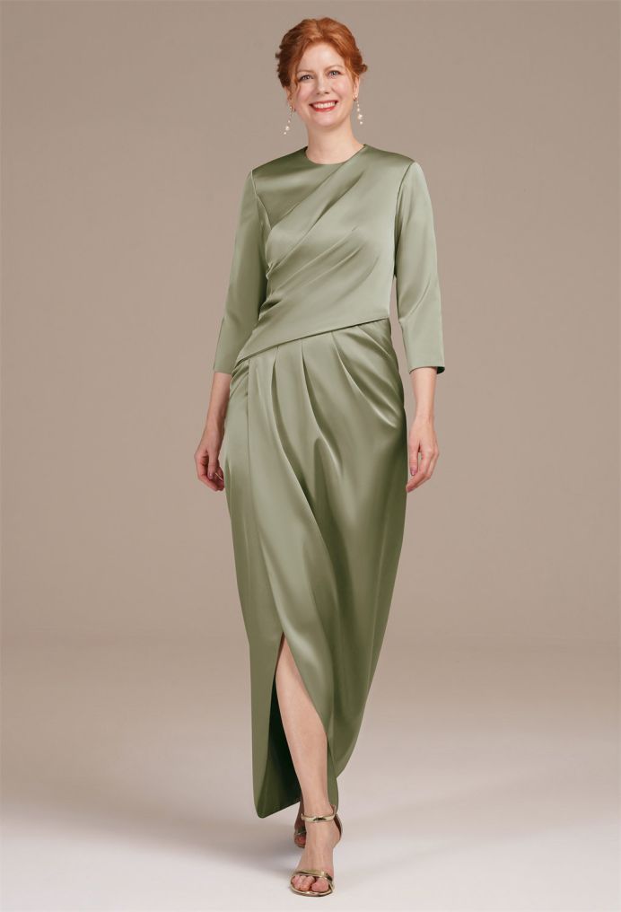 AW Petunia Satin Charmeuse Mother of the Bride Dresses image1