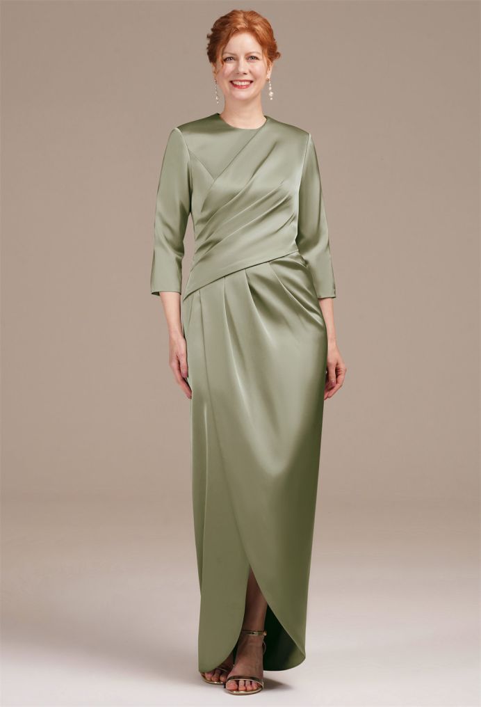 AW Petunia Satin Charmeuse Mother of the Bride Dresses image6