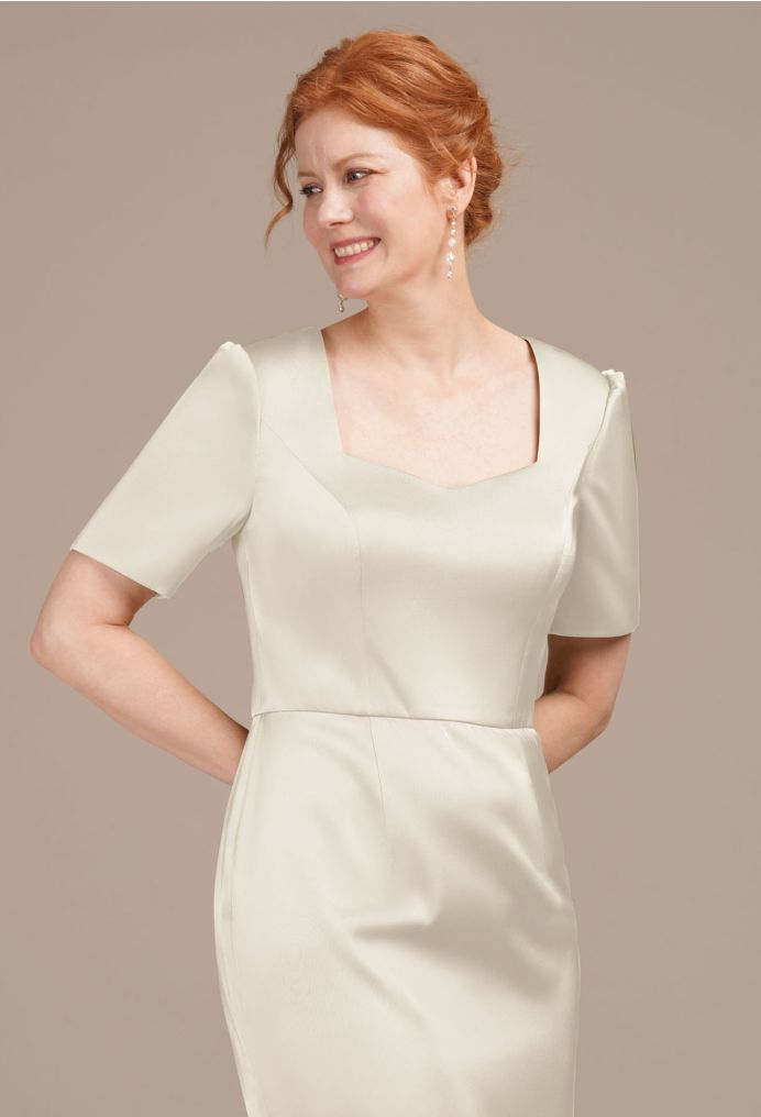 AW Ri Satin Charmeuse Mother of the Bride Dresses image3