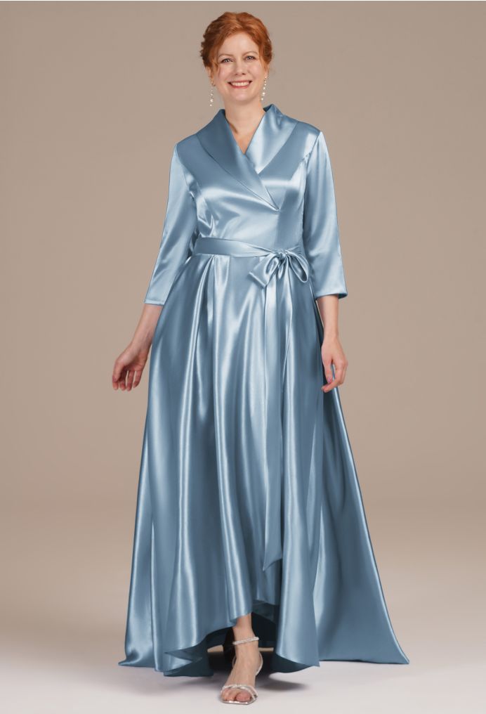 AW Silvia Crystal Satin Mother of the Bride Dresses image1