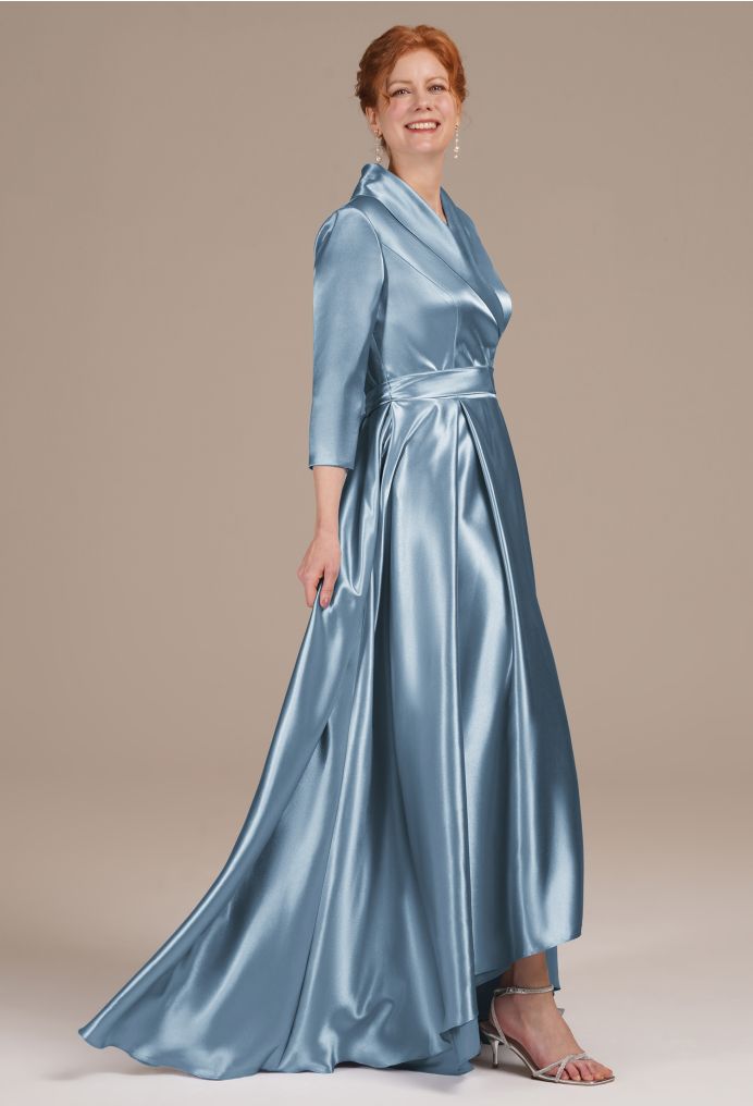 AW Silvia Crystal Satin Mother of the Bride Dresses image4