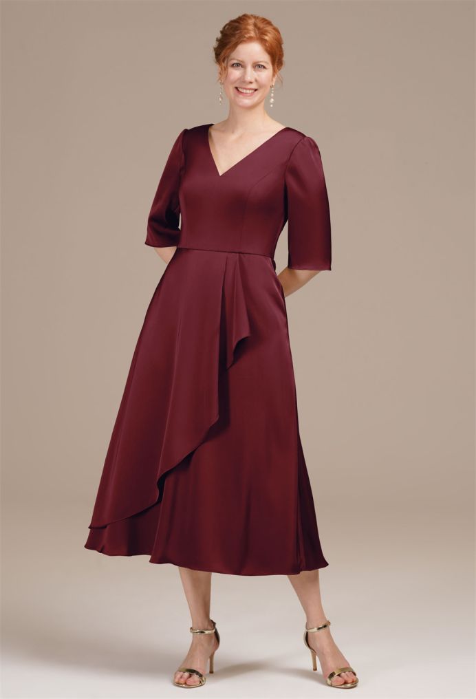 AW Zephyrine Satin Charmeuse Mother of the Bride Dresses image1