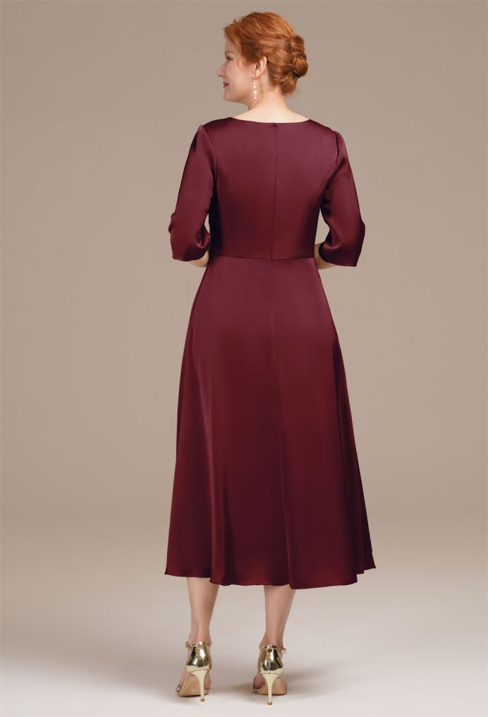 AW Zephyrine Satin Charmeuse Mother of the Bride Dresses image2