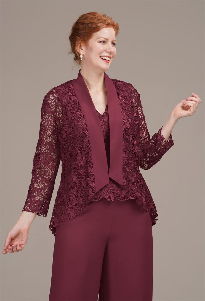 AW Geranium Pants Mother of the Bride Dresses image3