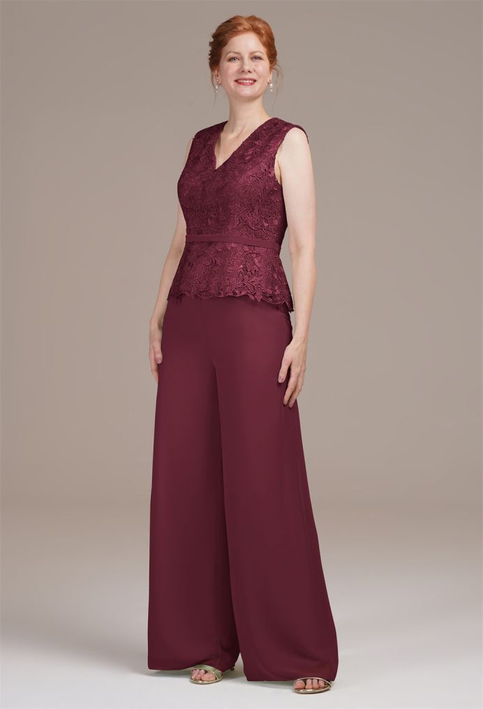 AW Geranium Pants Mother of the Bride Dresses image4