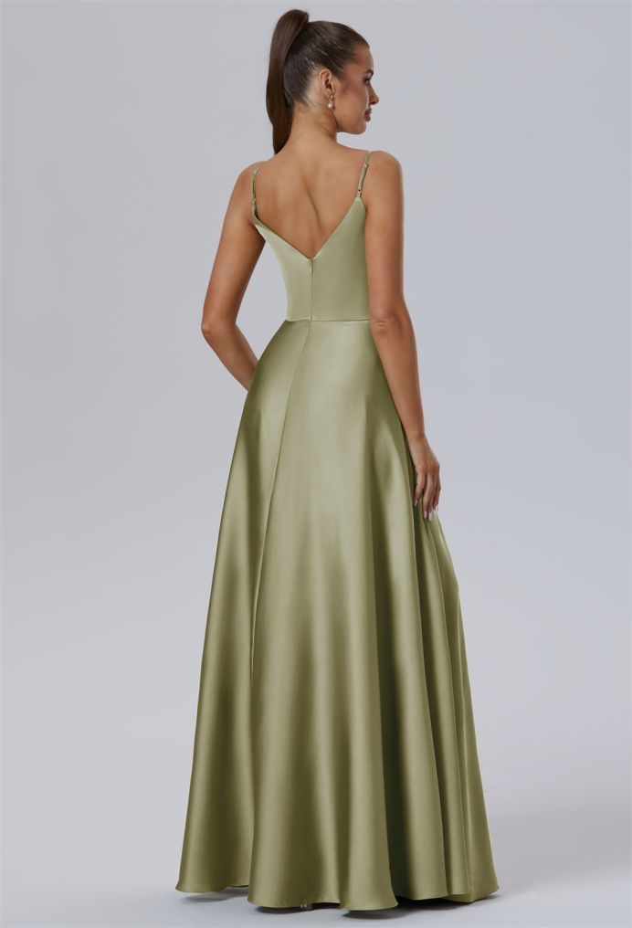 AW Adelina Satin Charmeuse Bridesmaid Dresses image2