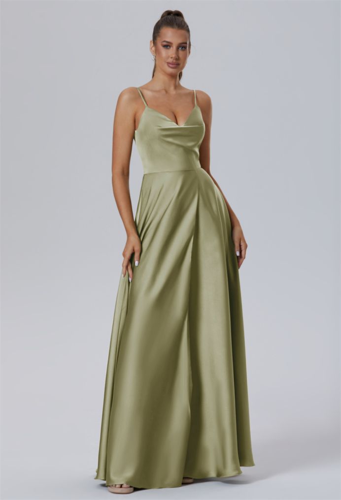 AW Adelina Satin Charmeuse Bridesmaid Dresses image4