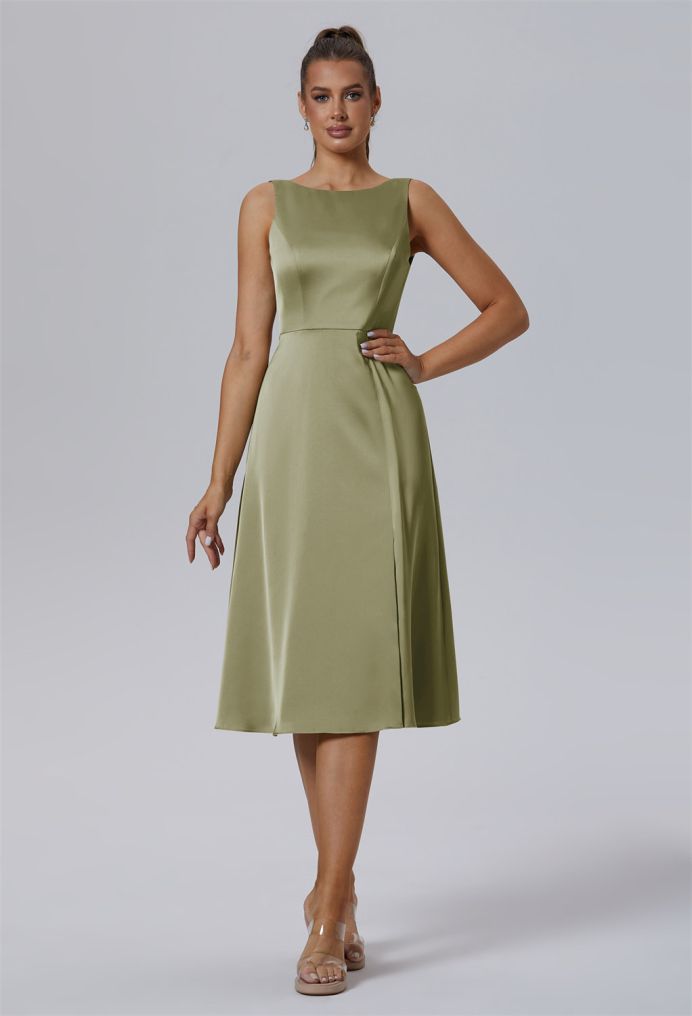 AW Ixajaw Satin Charmeuse Bridesmaid Dresses image3