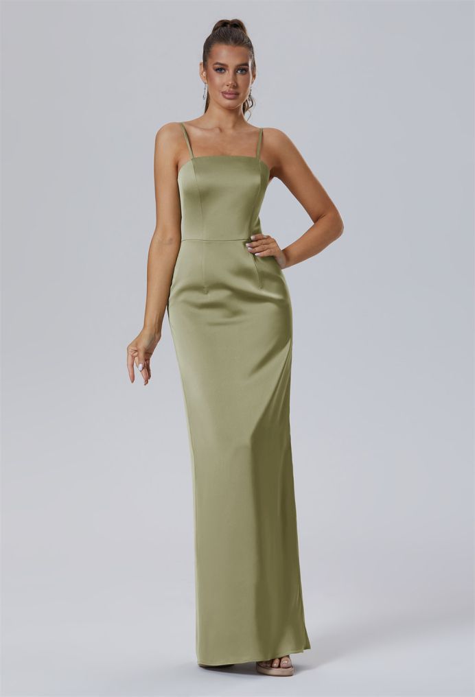 AW Ionosphere Satin Charmeuse Bridesmaid Dresses image1