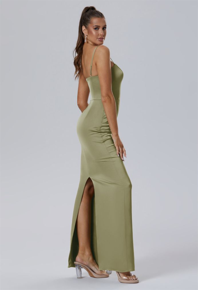 AW Ionosphere Satin Charmeuse Bridesmaid Dresses image3