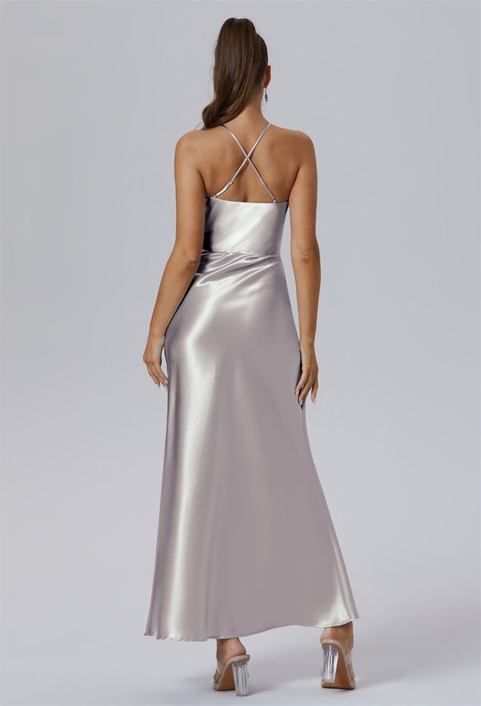AW Mir Crystal Satin Bridesmaid Dresses image2