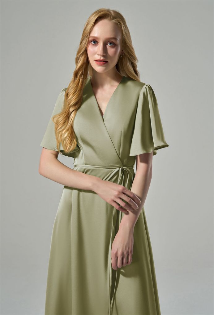AW Alexa Satin Charmeuse Bridesmaid Dresses image3