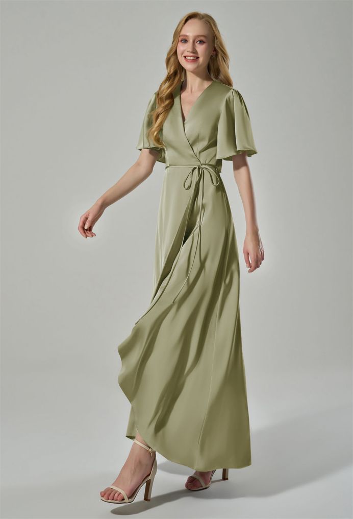 AW Alexa Satin Charmeuse Bridesmaid Dresses image4