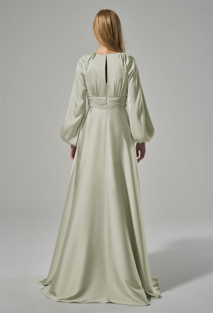 AW Clementina Satin Charmeuse Bridesmaid Dresses image2